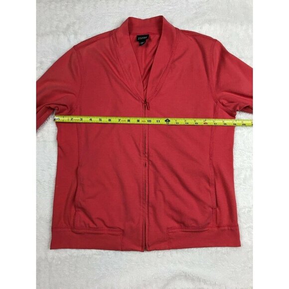 Eileen Fisher Womens Jacket Size Medium Full Zip Long Sleeve Pink Pockets - Picture 6 of 9